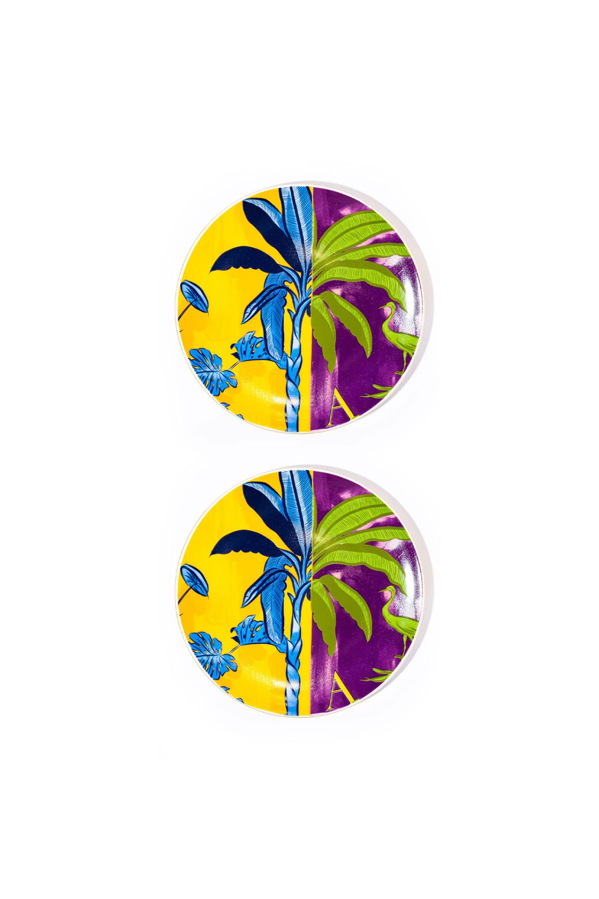 Signature Yellow & Purple Servis Tabak (2'li Set) – NOCCASA